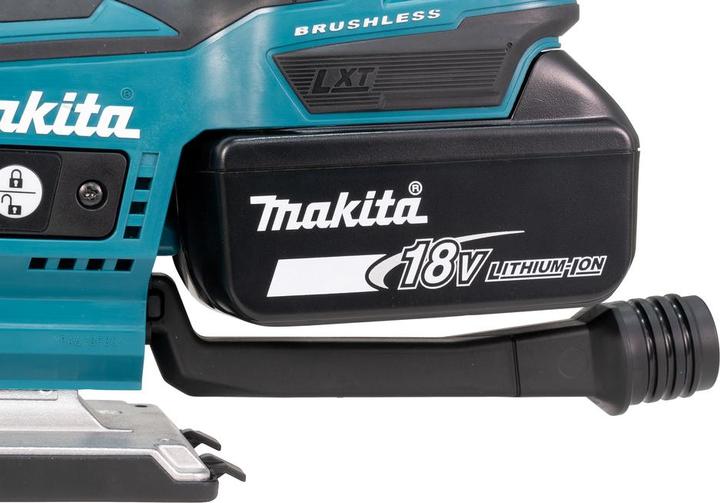 Actual product image Makita DJV 185 RF1J Battery Pendulum Hoist Jigsaw 18 V Brushless + 1x Battery 3,0 Ah + Charger + Makpac