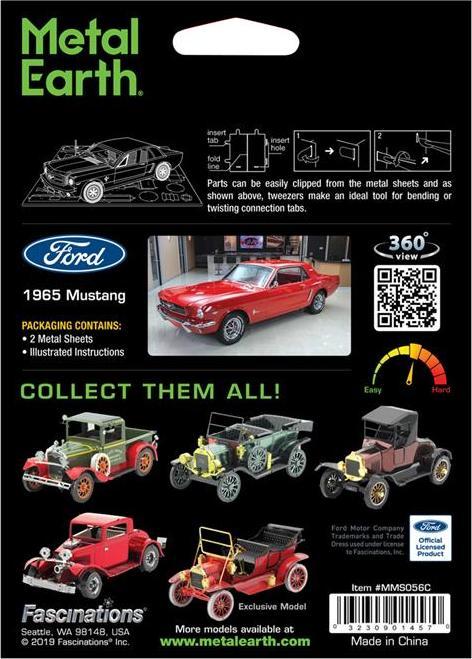 Immagine prodotto Metal Earth 1965 Ford Mustang Coupé (rosso)