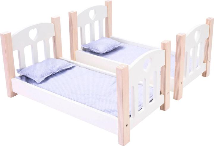 Actual product image Weible Dolls Bunk Bed Grey/White