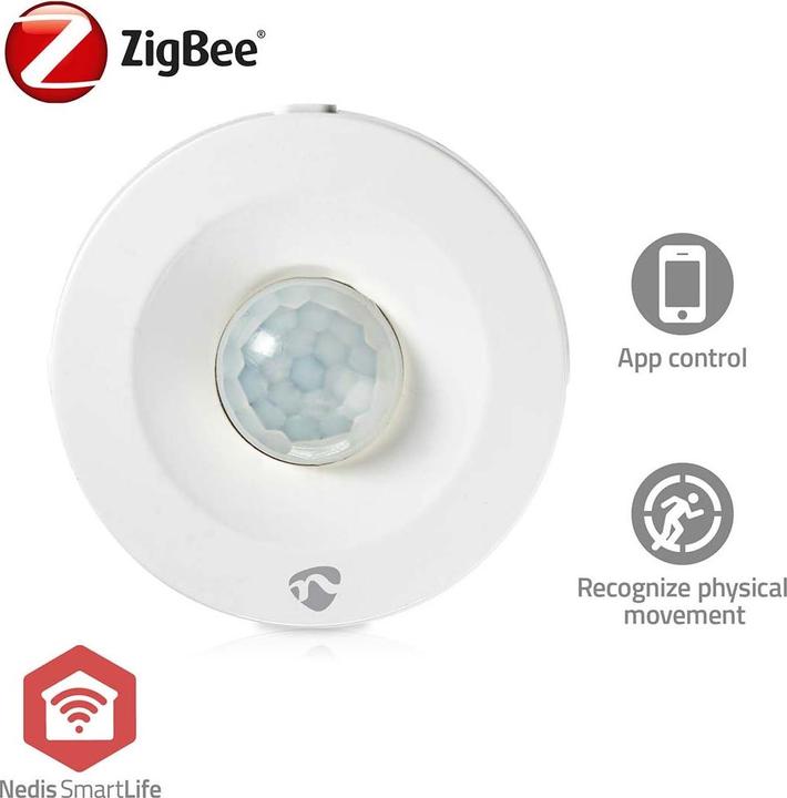 Immagine prodotto Nedis Sensore di movimento PIR intelligente | Zigbee | Batteria inclusa (5 m)