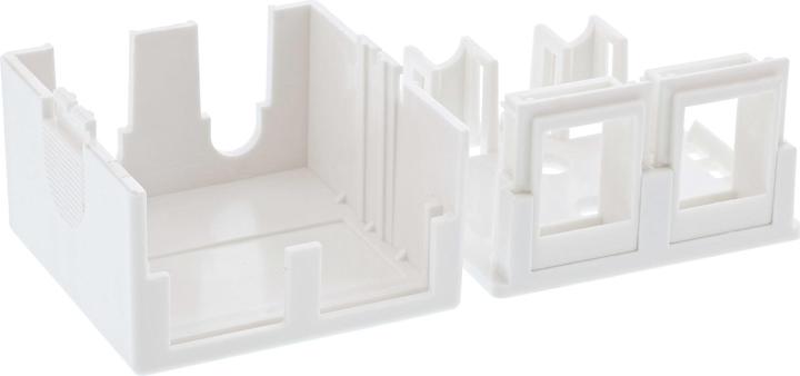 Produktbild InLine Anschlussdose Aufputz für 2x Keystone RJ45 Buchse