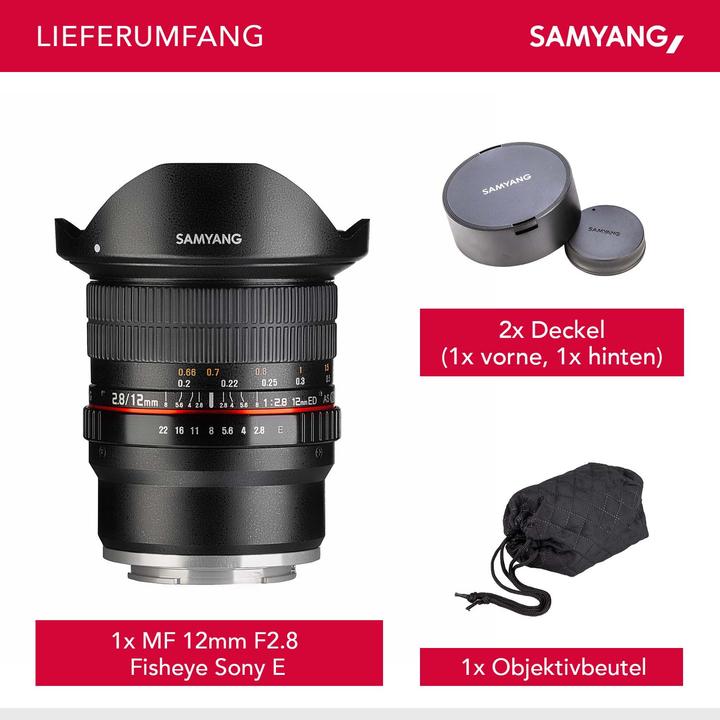 Image du produit Samyang 12mm F2.8 Sony E-Mount (Sony E, Plein format)