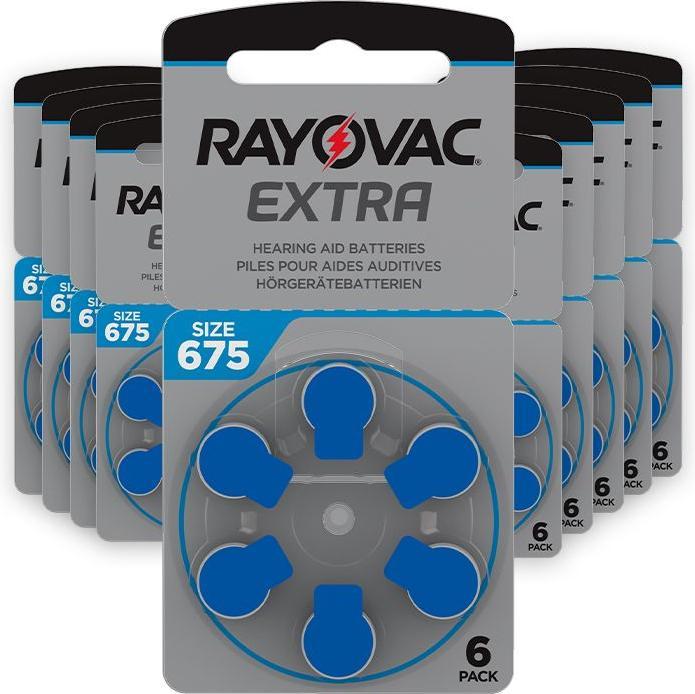 Immagine prodotto Rayovac Batterie extra per apparecchi acustici 675 (60 pz., A675, 640 mAh)