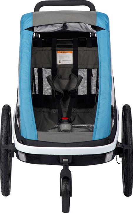 Produktbild hamax Avenida One Fahrradanhänger blau mit Federung