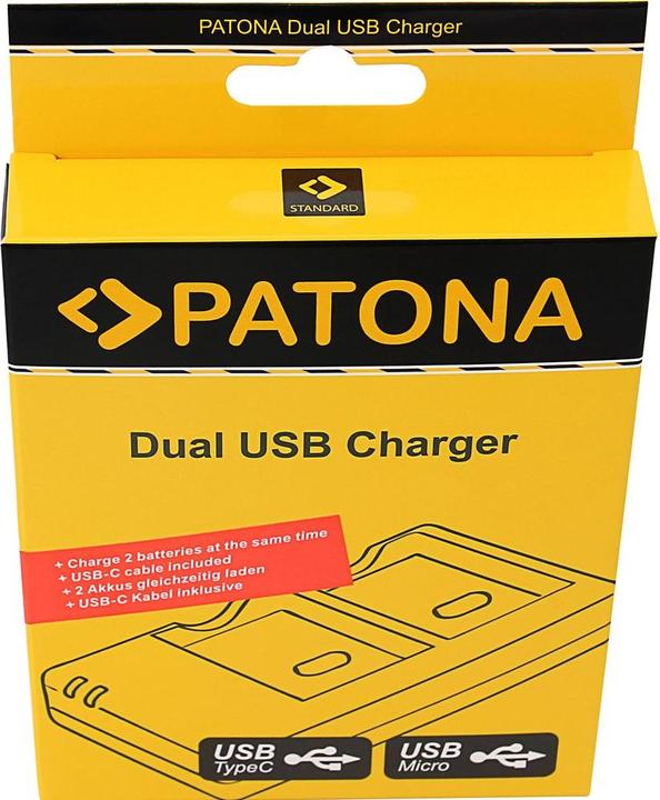 Produktbild Patona LP-E6P Set Ladegerät + 2 Akkus (Kamera Akku Ladegerät, Kamera Akku)