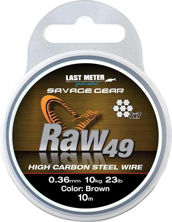 Savage Gear Raw49 High Carbon Steel Wire 10m (7.26 kg, 0.36 mm)
