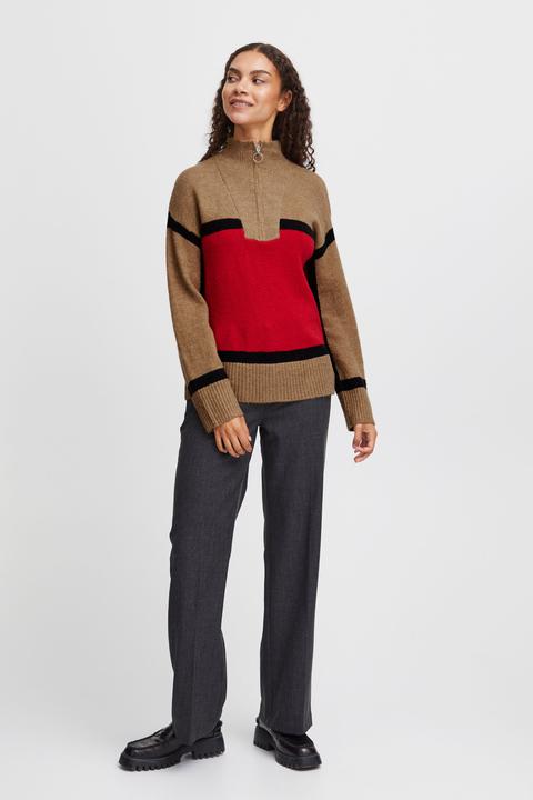 Immagine prodotto B.young BYOMARTHA MAGLIONE CON MEZZA ZIP - 20813908 (S)