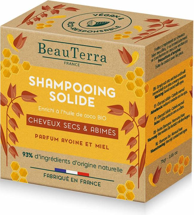 Image du produit BeauTerra shampooing solide cheveux secs & abimés (Shampoing solide)