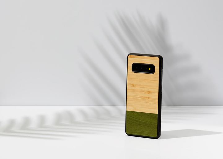 Immagine prodotto Man.Wand &WOOD Custodia per smartphone Galaxy S10 Plus foresta di bambù juodas (Samsung Galaxy S10+)