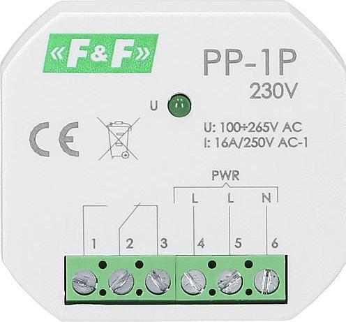 Superelektro PP1 230 Elektromagnetisches Relais fDoseneinbau 1 Wechsler