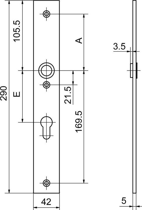 Actual product image Glutz Interior door signs easyfix (Door plate set)