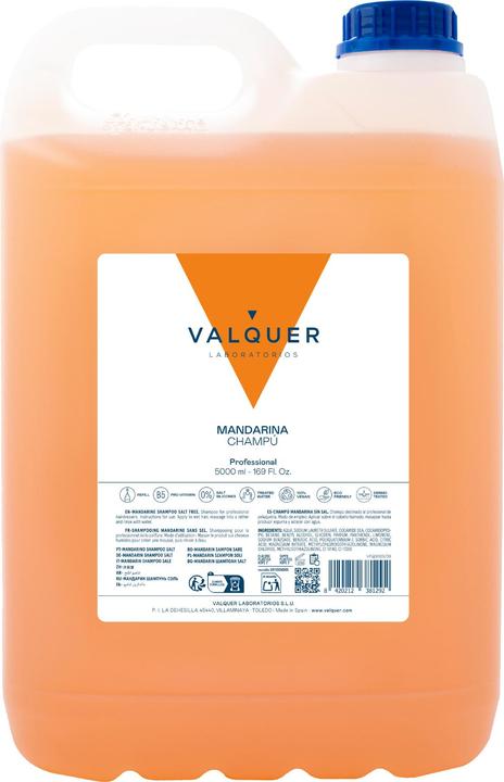 Valquer Válquer Mandarine Salzfreies Shampoo 5000ml (5000 ml, Flüssiges Shampoo)