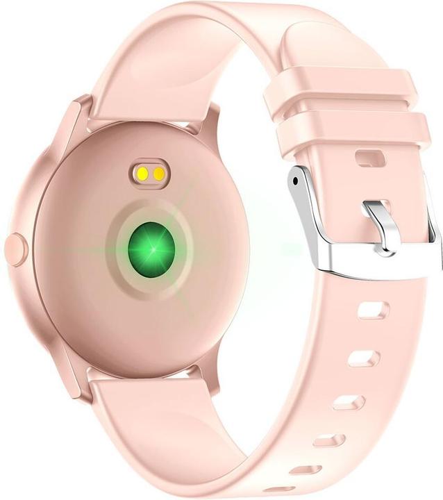 Actual product image Maxcom Fit FW32 Neon, Earbud color with pink silicone strap (47 mm)