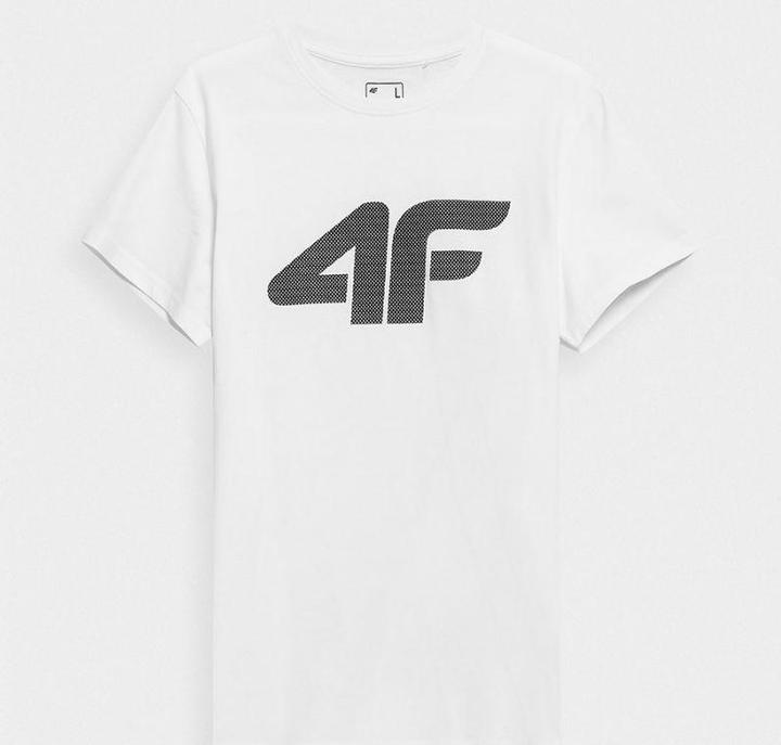 Actual product image 4F T-Shirt WHITE XXL Printed T-Shirt for Men (XXL)