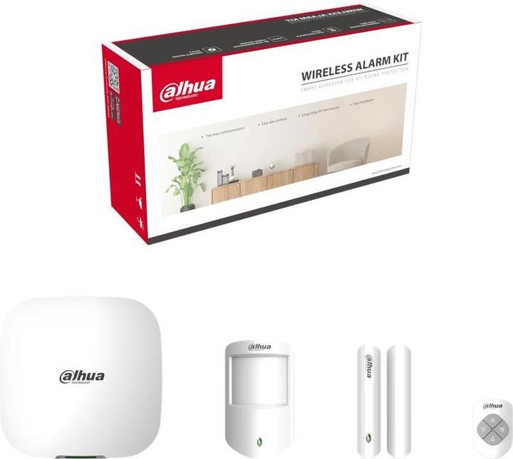 Immagine prodotto Dahua Kit Allarme Wireless (868) 4g Hub Keyfob Door Detector Pir Detect (4G)