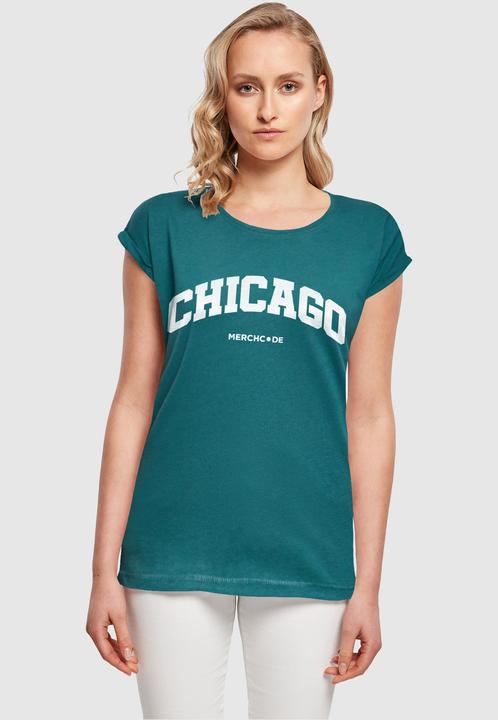 Produktbild Merchcode Ladies Chicago Wording - T-Shirt - 117985 (XXL)