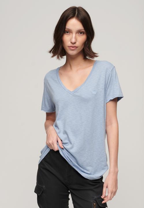 Actual product image Superdry Studios Slub Emb Vee Tee (10)