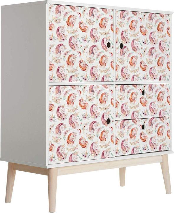Image du produit Trenddeko Licorne - couronne de fleurs (100 x 50 cm)