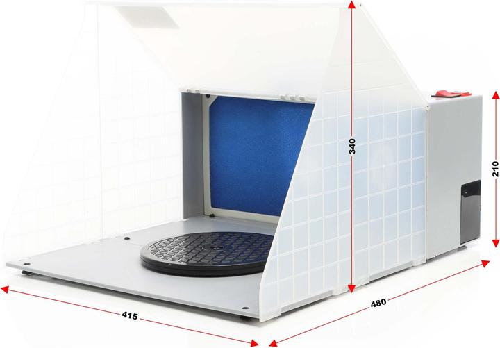 Image du produit Wiltec Système d’aspiration Airbrush 4m³/min Set Accessoires Aréographie Brouillard de peinture Filtre