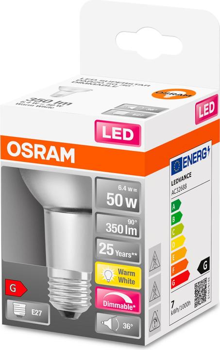 Immagine prodotto Osram Superstar Par 20 (E27, 6.40 W, 350 lm, 1 x, G)