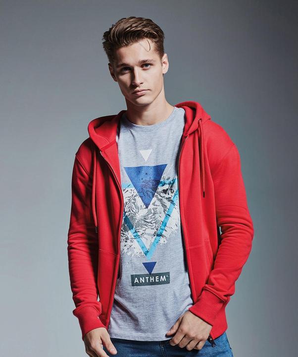 Immagine prodotto Anthem Felpa con cappuccio con zip a tutta lunghezza in cotone organico (L)