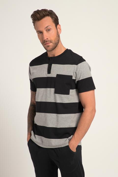 Image du produit JP1880 Schlafanzug, Homewear, OEKO-TEX, Zweiteiler, T-Shirt mit Ringeln, lange Hose (4XL)