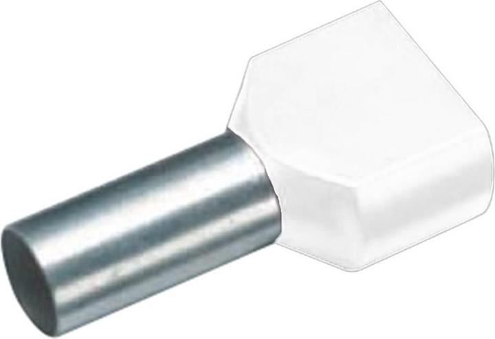 Cimco Twin ferrule 0.75 mm² 10 mm Partially insulated White 18 2434 100 pcs.