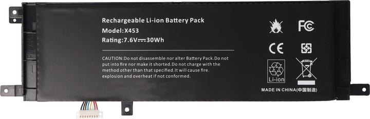Immagine prodotto XCell Batteria adatta per ASUS X453, X553, Li-Polymer, 7,6V, 5000mAh, 38,0Wh, integrata, senza attrezzi (5000 mAh)