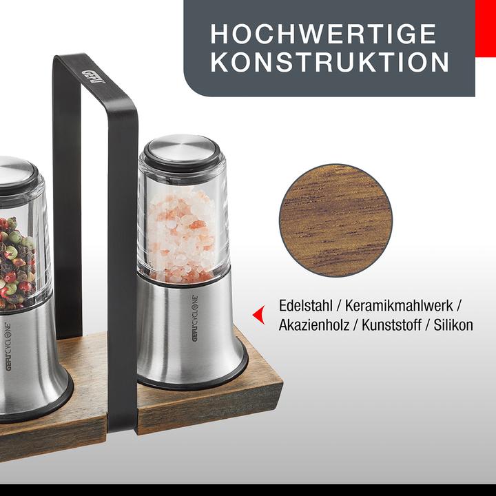 Produktbild GEFU X-Plosion Salz- und Pfeffermühle 2er-Set (Salz, Pfeffer)