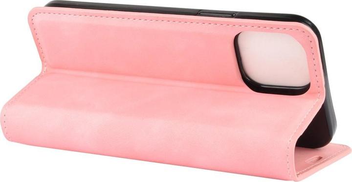 Actual product image Cover-Discount iPhone 12 / 12 Pro - Silky Stand Flip Case Cover pink (Apple iPhone 12, Apple iPhone 12 Pro)