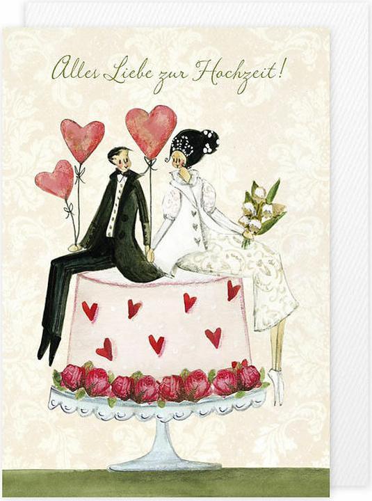 Immagine prodotto Doppelkarte. Herzensgrsse / Hochzeit / Hoch