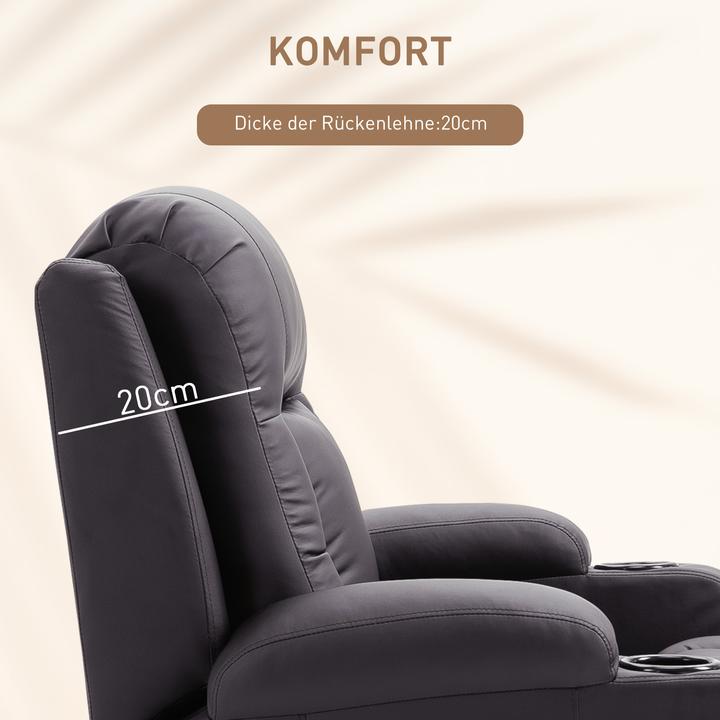 Image du produit Homcom Fauteuil de massage avec fonction bascule et fonction chaleur
