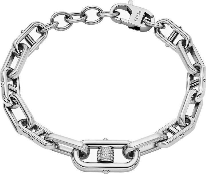 Fossil JF04883040 Heren Armband (sieraad) 21.8 cm - Zilverkleurig (21.80 cm, Edelstahl)