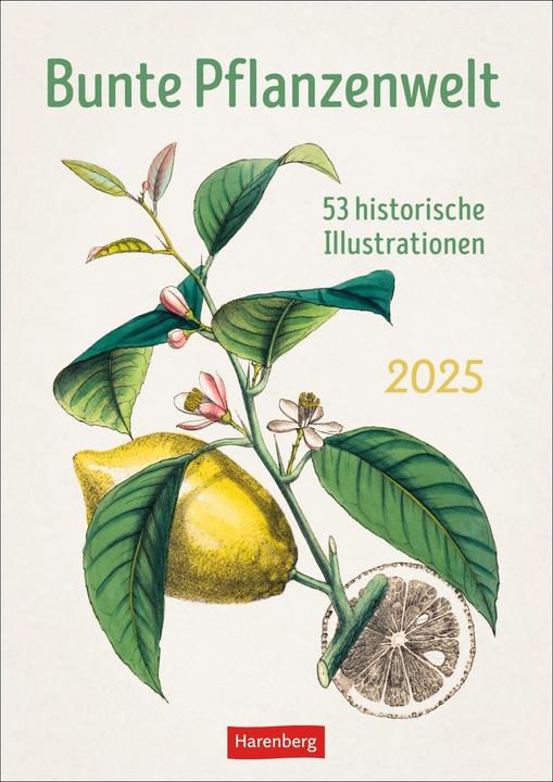 Produktbild Harenberg Bunte Pflanzenwelt Wochenplaner 2025 - 53 historische Illustrationen (Deutsch)