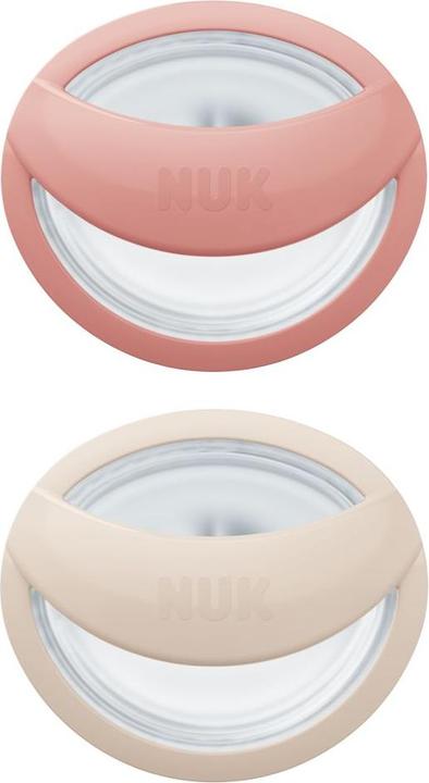 Produktbild NUK Schnuller Schnuller 2er Pack MommyFeel - Silikon 0-9 M - Blush (2 x, ab Geburt)