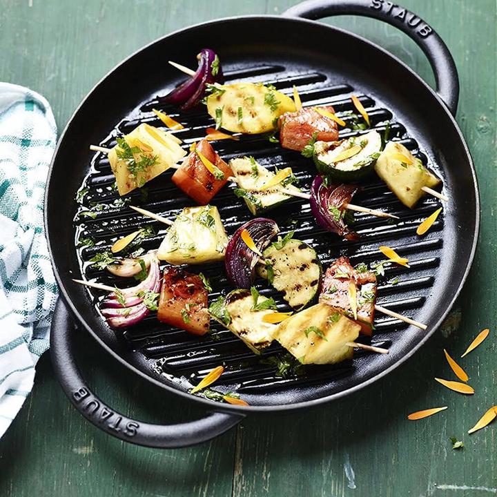 Image du produit Staub Poêle à griller (22 cm, Poêle à grillades, Fonte)
