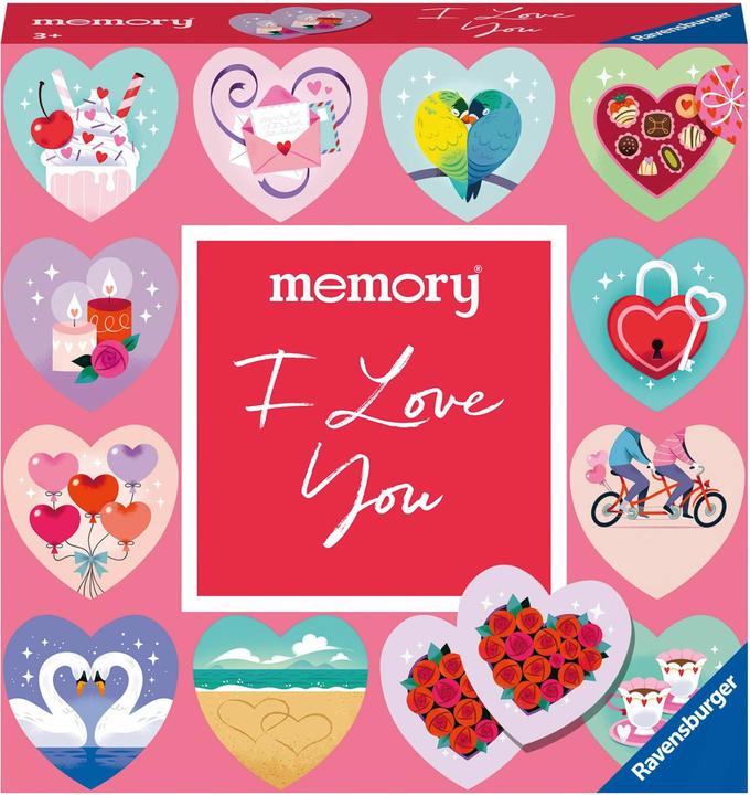 Image du produit Ravensburger moments memory® I love you - 22398 - Jeux Classiques - 24 en forme de coeur (Allemand)