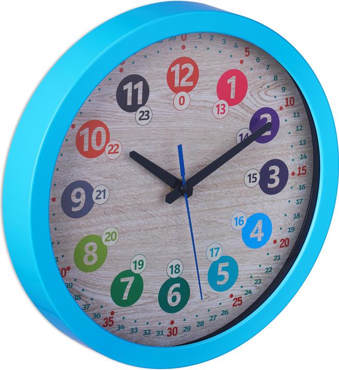 Image du produit Relaxdays Horloge murale pour enfants (30 cm)