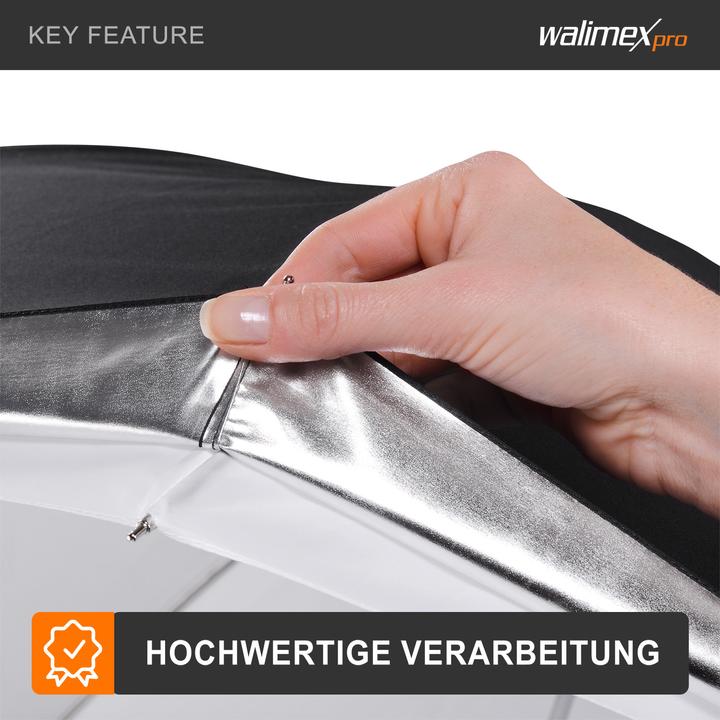 Produktbild Walimex pro pro 2in1 Reflex- Durchlichtschirm (Schirm, 150 cm)