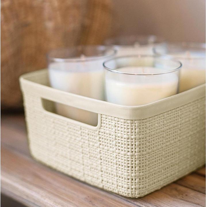 Actual product image Curver BASKET JUTE WHITE 245370 5L (1 x)