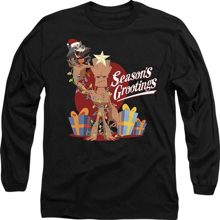Produktbild Guardians of the Galaxy Seasons Grootings TShirt (S)