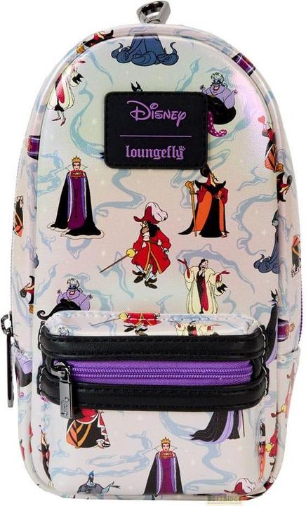 Actual product image Loungefly Disney Villains by pencil case Iridescent