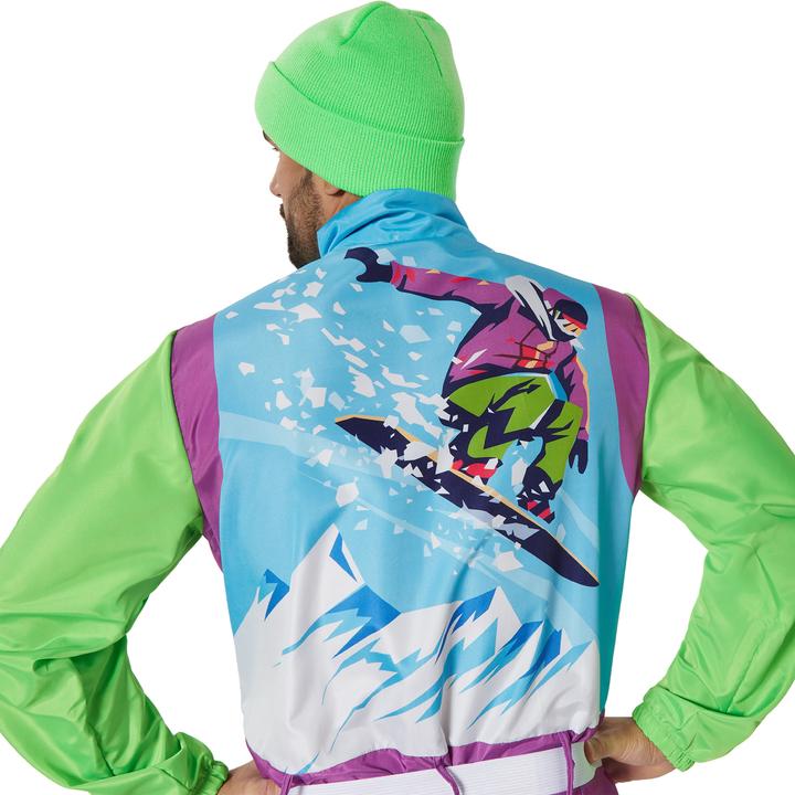Image du produit tectake Costume rétro pour homme des années 80,90 combinaison de ski (L)