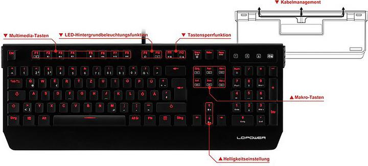 Actual product image LC-Power LC-KEY-MECH-1 (DE, Cable)
