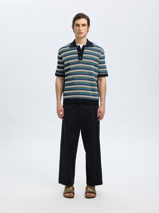 Produktbild Selected Homme Kurzärmeliges Polohemd aus Strick (L)