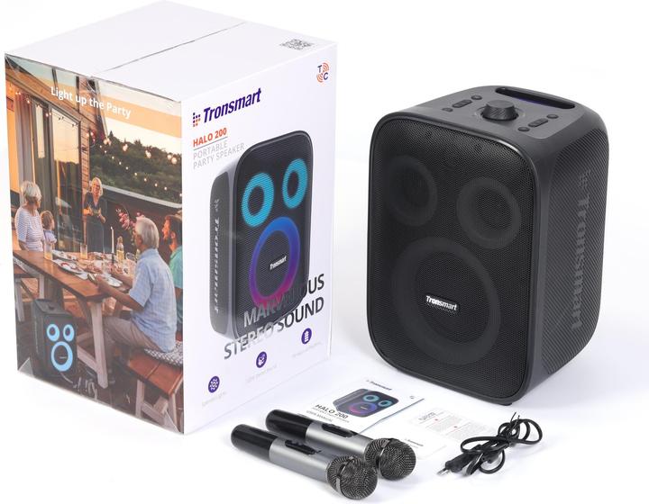 Produktbild Tronsmart Wireless Bluetooth Speaker Halo 200 with microphone (black) (18 h, Batteriebetrieb)