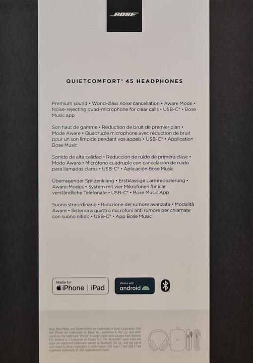 Image du produit Bose QuietComfort 45 Limited Edition (ANC, 24 h, Filaire, Sans fil)