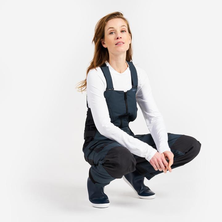 Image du produit Tribord Salopette de navigation femme - 500 gris foncé (M)