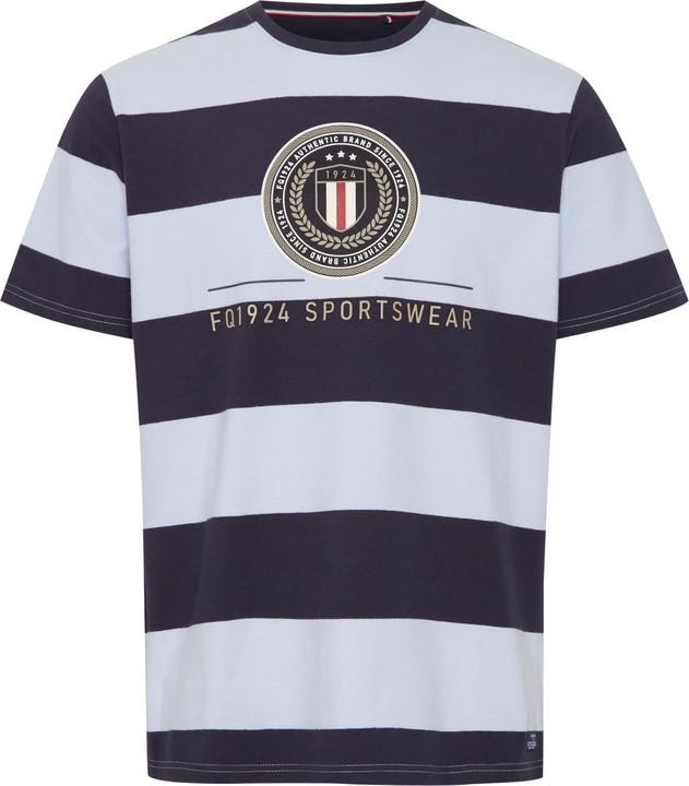 FQ1924 FQTom SS stripe tee w logo print 21900645
