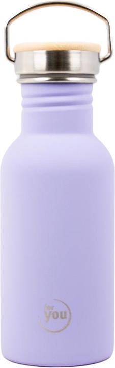 Actual product image For You Drinking bottle for children - Purple lion | stainless steel | 500 ml (0.50 l)